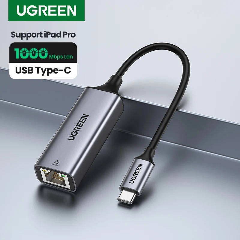 Ugreen USB-C a Ethernet USB-C a RJ45 Lan adaptador para MacBook Pro Samsung Galaxy S20/S10/Nota 10 Tipo C tarjeta de red Ethernet USB