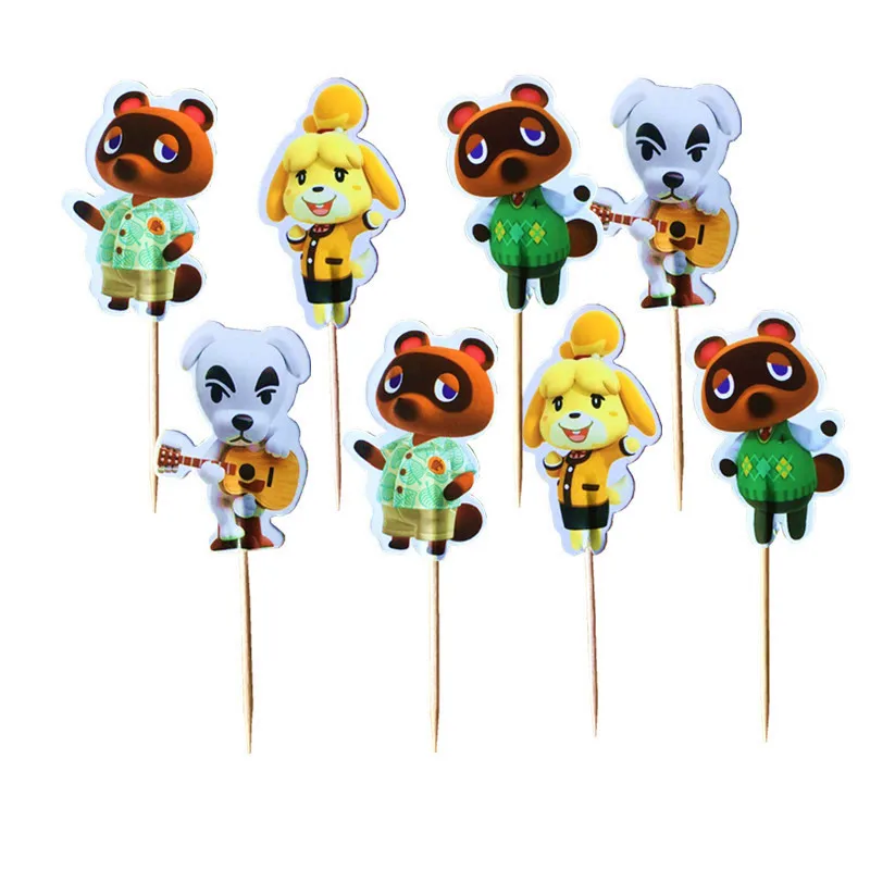 Jeu de Fournitures de Fête,Animal Crossing Vaisselle À Thème