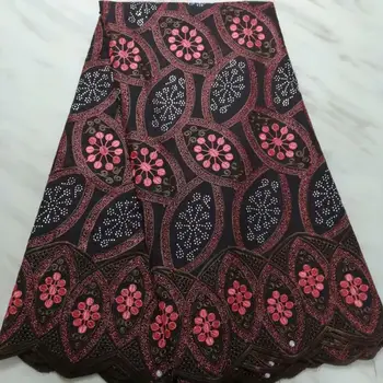 

2019 Newest cotton lace fabric embroidery lace high quality African dry lace fabric Nigerian Swiss voile laces for dress pl65-82