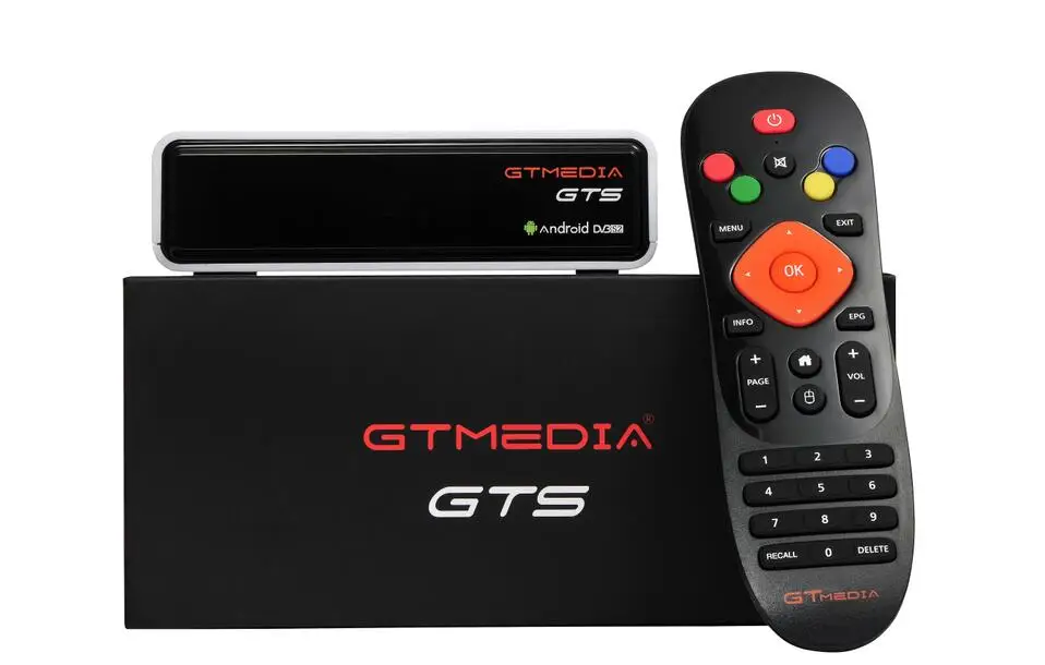 GTMedia gts android tv box встроенный WiFi DVB-S2 спутниковый ресивер Full HD Поддержка CCCAM IP tv M3U Испания H.265 biss ключ декодер