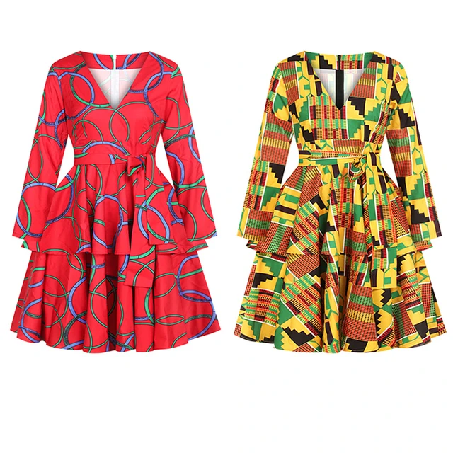 Kemi Elegant Kente Dresses - Image 2