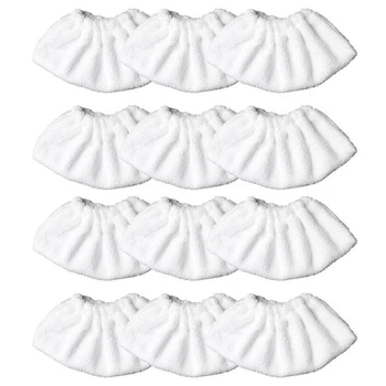 

12Pcs Washable Replacement Cotton Terry Cloth Cover Pads Fit for Karcher SC2 SC3 SC4 SC5 Steam Cleaner Hand Tool