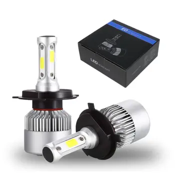 

2pcs H4 LED H7 H11 H1 H3 9005 9006 9007 Auto Car Headlight Bulbs 72W 9000LM Car Accessories Led Fog Light 6000K-6500K Headlight