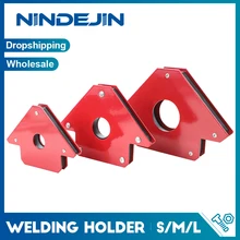 

NINDEJIN Strong Magnetic Welding Holder Arrow Shape Multi Angle Locator Tools Welding Ferrite Auxiliary Fixation Positioner