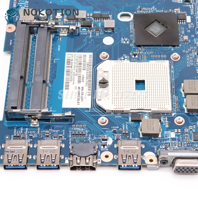 NOKOTION для lenovo Thinkpad E545 Материнская плата ноутбука 15," VALEB LA-8127P REV 1,0 04X4809 разъем FS1 основная плата DDR3