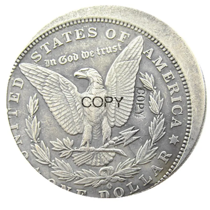 US 1884O морганский доллар Офф-Центр Посеребренная Имитация монеты