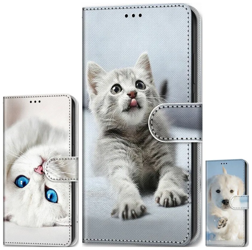 Чехол для телефона с откидной крышкой Xiaomi 9T Pro CC9 CC9E Note 10 Redmi 7 7A 8 8A Y2 K20 K30 кошка