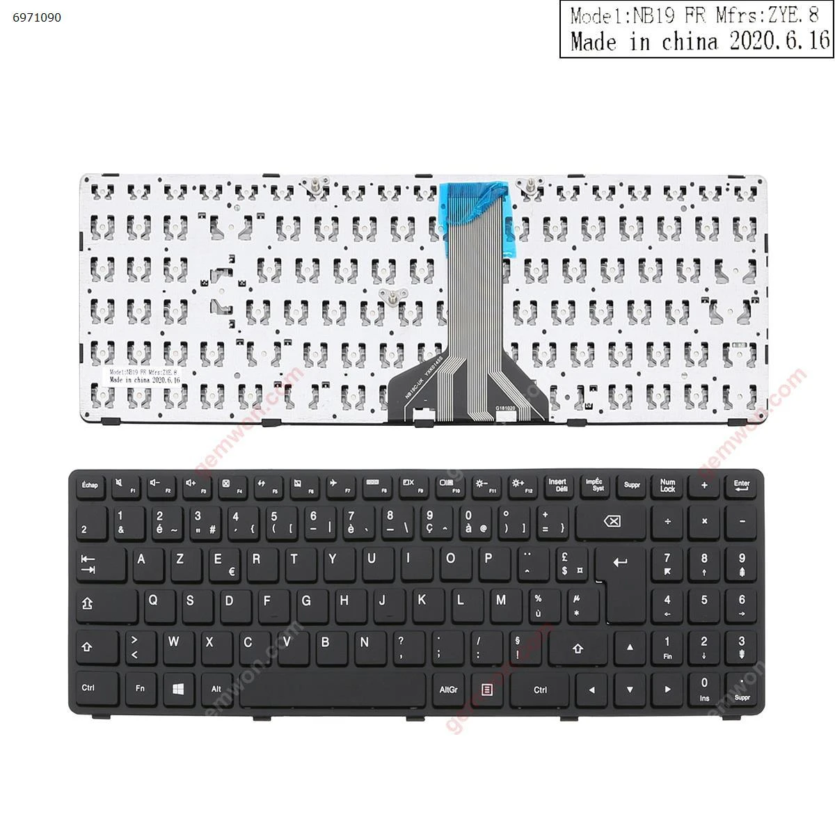 Fr French Azerty New Replacement Keyboard For Lenovo Ideapad 100 15ibd B50 50 Laptop Black With Frame Replacement Keyboards Aliexpress