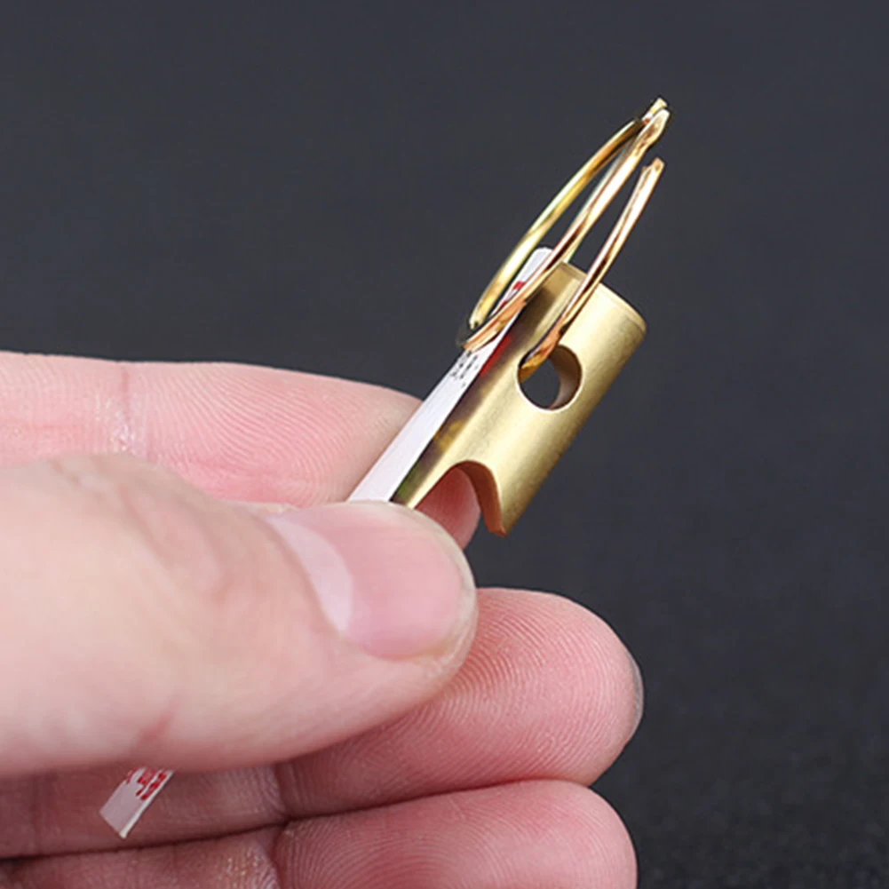 Латунь многофункциональный карманный инструмент кулон миниатюрная пивная бутылка анти-окисление открывалка брелок EDC портативный