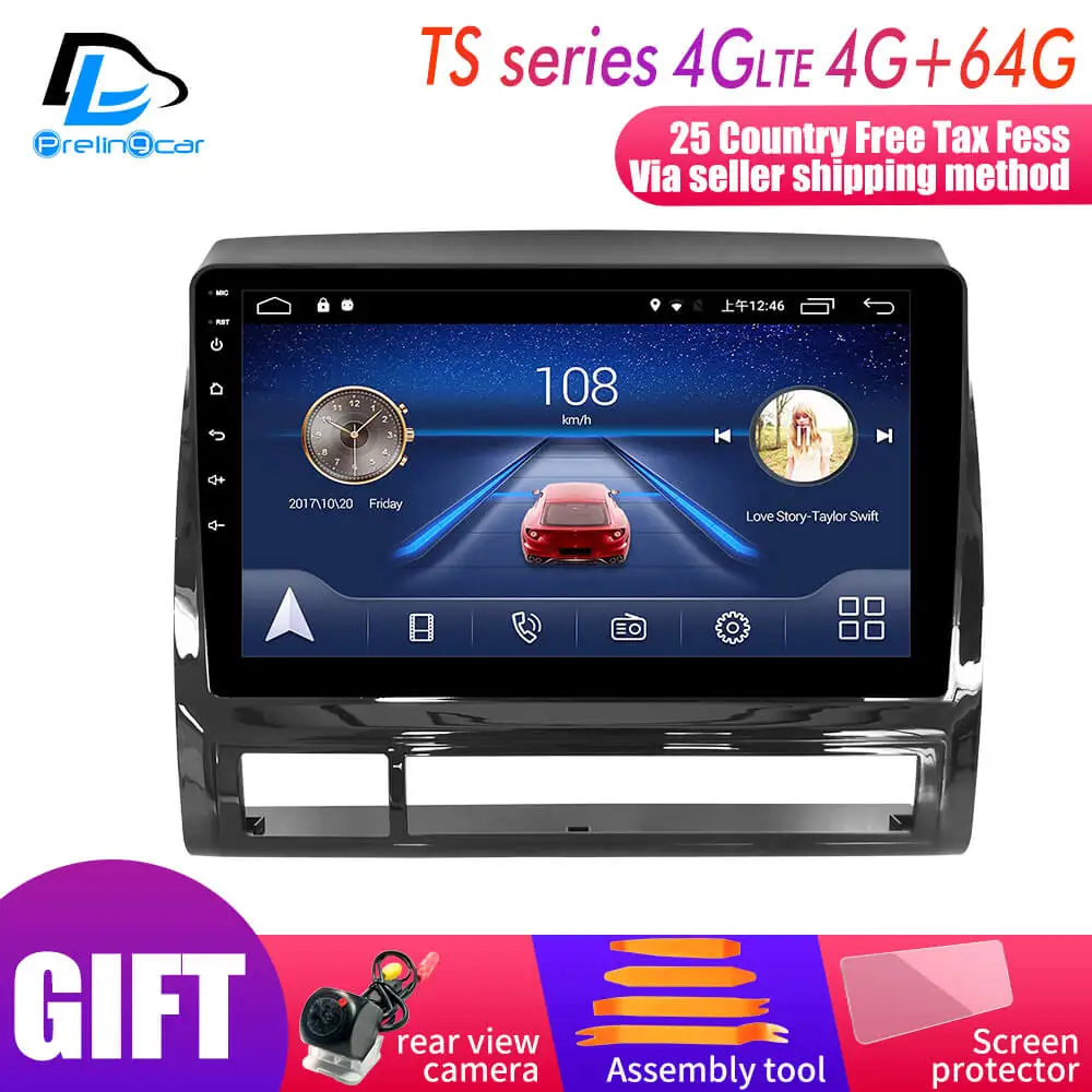 Android 9,0 автомобильный DVD gps стерео аудио навигационная система для Тойота Такома/HILUX 2005-2013 лет радио плеер