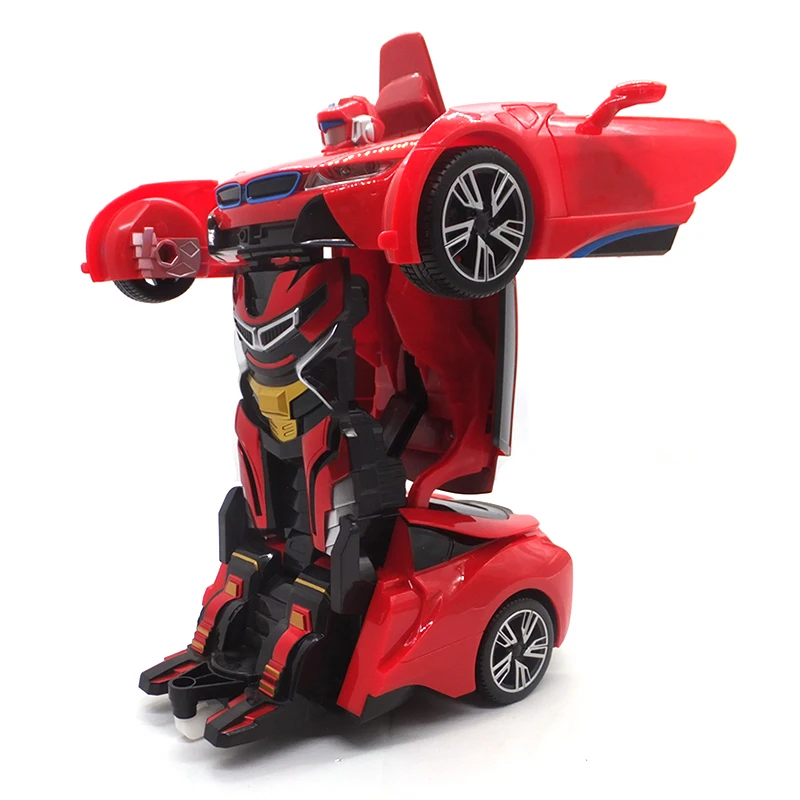 2,4 ГГц 1:14 RC автомобиль дистанционного управления игрушки Ручной индукции Robocar робот-трансформер Игрушки для мальчиков без оригинальной коробки 5013 м