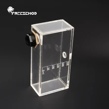 FREEZEMOD-tanque de agua cuadrado de acrílico transparente con balanzas para sistema de refrigeración de agua, GQSX-T4 de disipación de calor