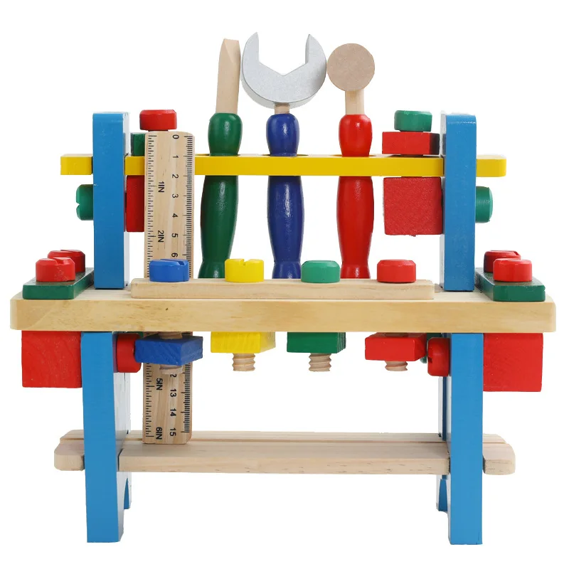 Model Building Tool Sets Wooden Toy Kids Learning Toy Kids Wood Montessori