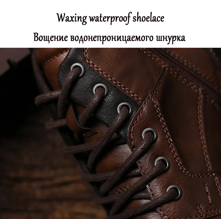 Классические Брендовые мужские ботинки; мужские Ботильоны ручной работы в итальянском стиле; уличная Водонепроницаемая Мужская Базовая Рабочая обувь; осенние мужские мокасины на шнуровке