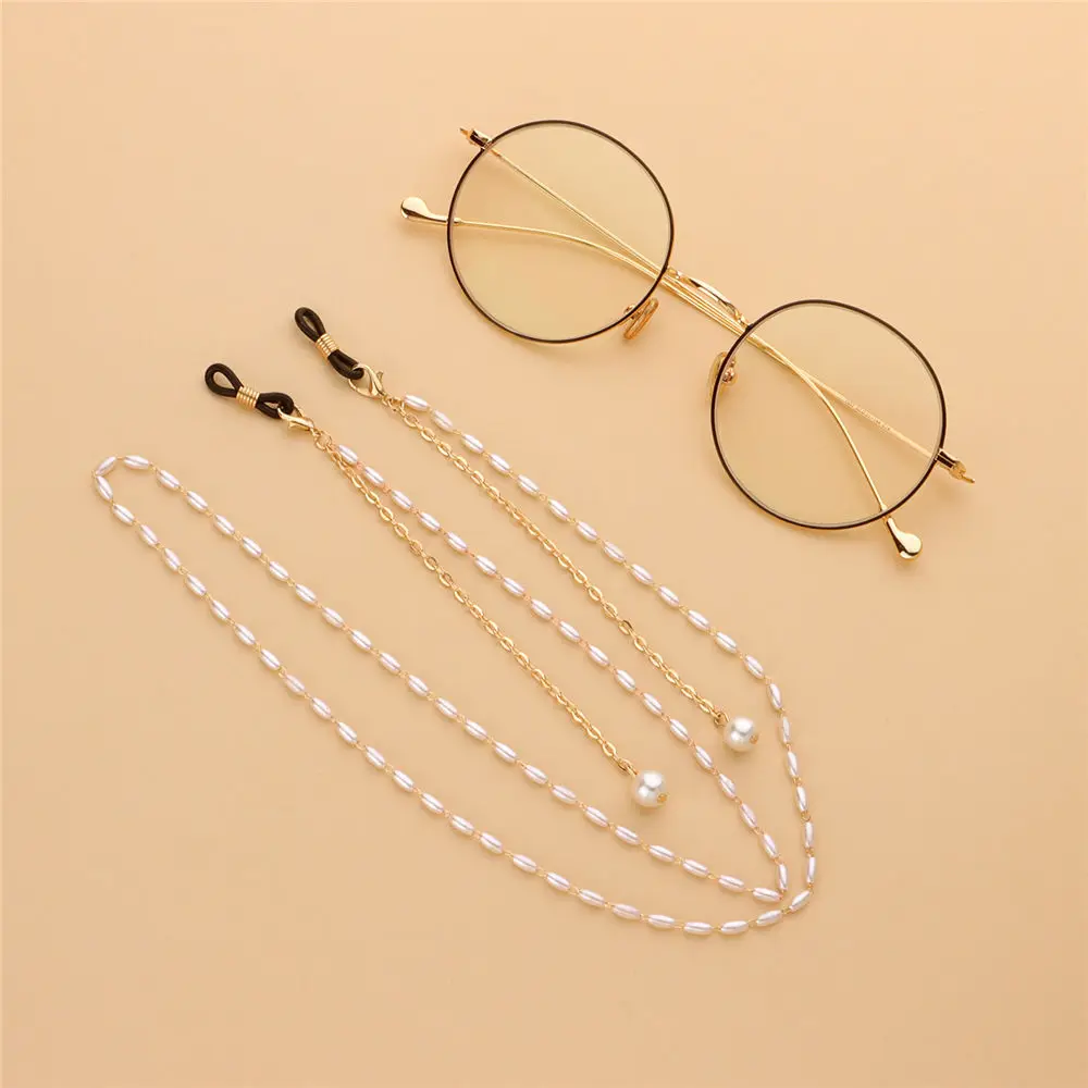 

Fashion Mask Strap Holder Reading Glasses Chain for Women Mask Chain Sunglasses Cord Casual Pearl Beaded Eyeglass Eyewear Jewely
