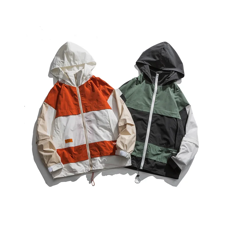 

Northern Boundary Men'S Wear 2020 Spring New Style Mixed Colors Stitching Jacket Men's Country Popular Brand Couples Casual Coat
