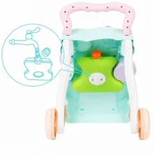 Детская тележка для ходунков 0-6-8-12 месяцев, Многофункциональная игрушка-ходунок для детей