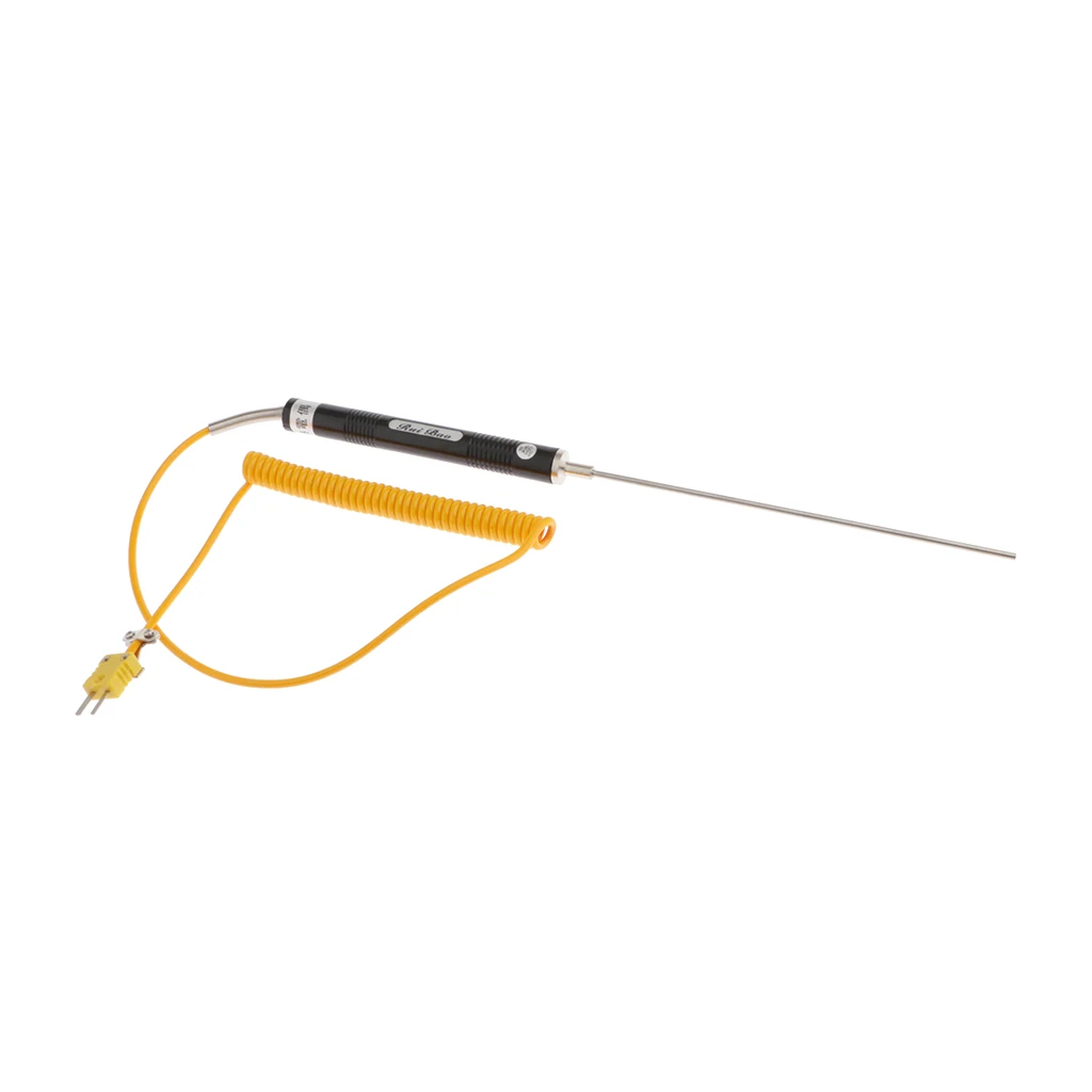K-Type Thermocouple Probe Temperature Sensor Stainless Steel NR-81530 2000mm