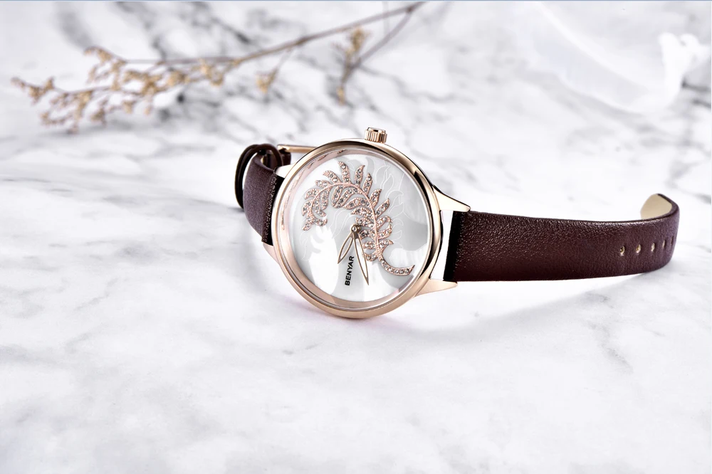 BENYAR, женские часы, Лидирующий бренд, Роскошные Кварцевые часы для женщин, модные серебряные женские наручные часы, женские часы, часы Zegarek Damski