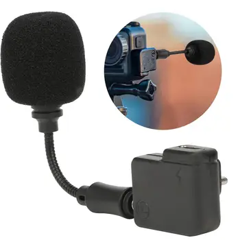 

Portable Dual USB-C to 3.5mm Mic Audio Adapter with CondenserVideo Recording Vlog Microphone for DJI OSMO ACTION Sports Camera