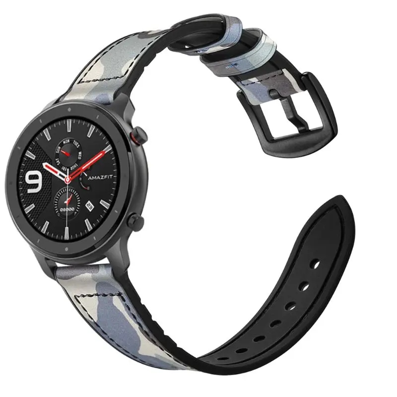 1 шт. ремешок для часов из натуральной кожи для AMAZFIT GTR 42 мм/47 мм Смарт-часы