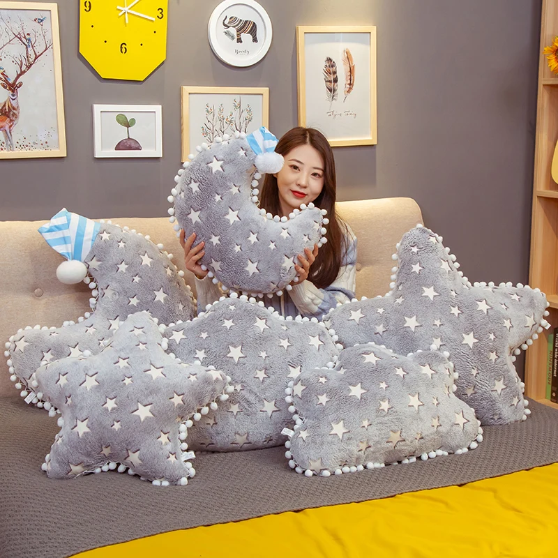 Nordic Kids Room Nursery Decor Cloud Pillow Cushion Plush Stuffed Soft Moon  Star Cloud Pillows Baby Boy Girl Bedroom Decor