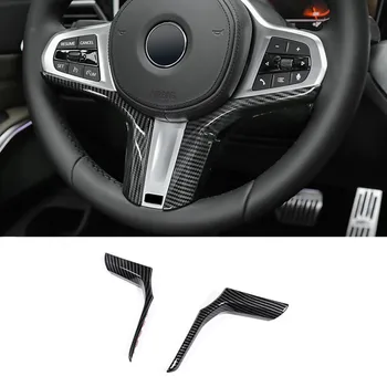 

Car Steering Wheel Decoration Cover Trim Carbon Fiber Style Stickers For BMW X5 G05 X3 X4 G01 G02 G30 Interior Auto Accessories