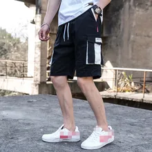 Men Casual Knee Length Cargo Jogger Brand Drawstring Multiple Pockets Straight Cargo Jogger Shorts Japaness Style Fashion Men Casual Knee Length Cargo Jogger Brand Drawstring Multiple Pockets Straight Cargo Jogger Shorts Japaness Style Fashion