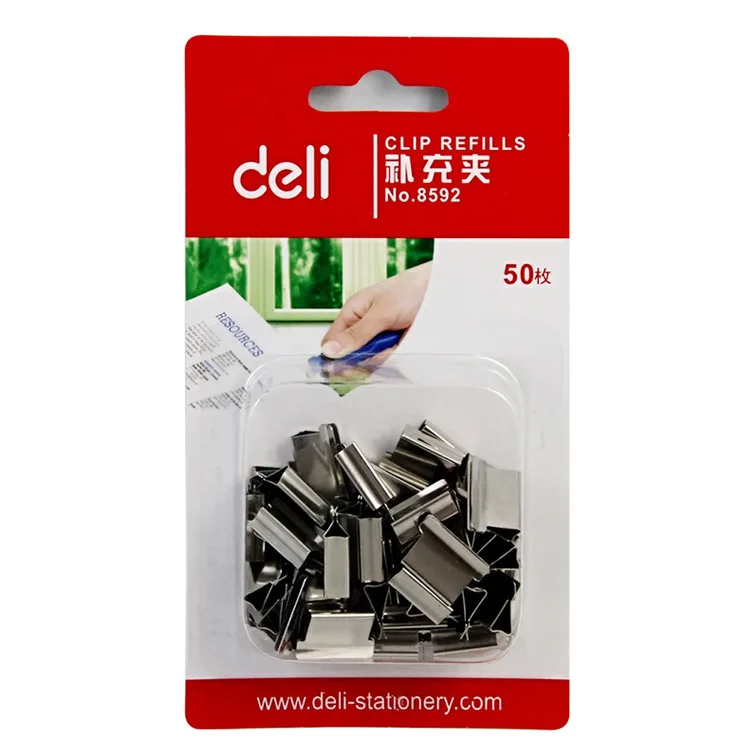 Deli(Deli) Deli 8592 дополнительный зажим степлер дополнительный зажим 50 шт 16 размер