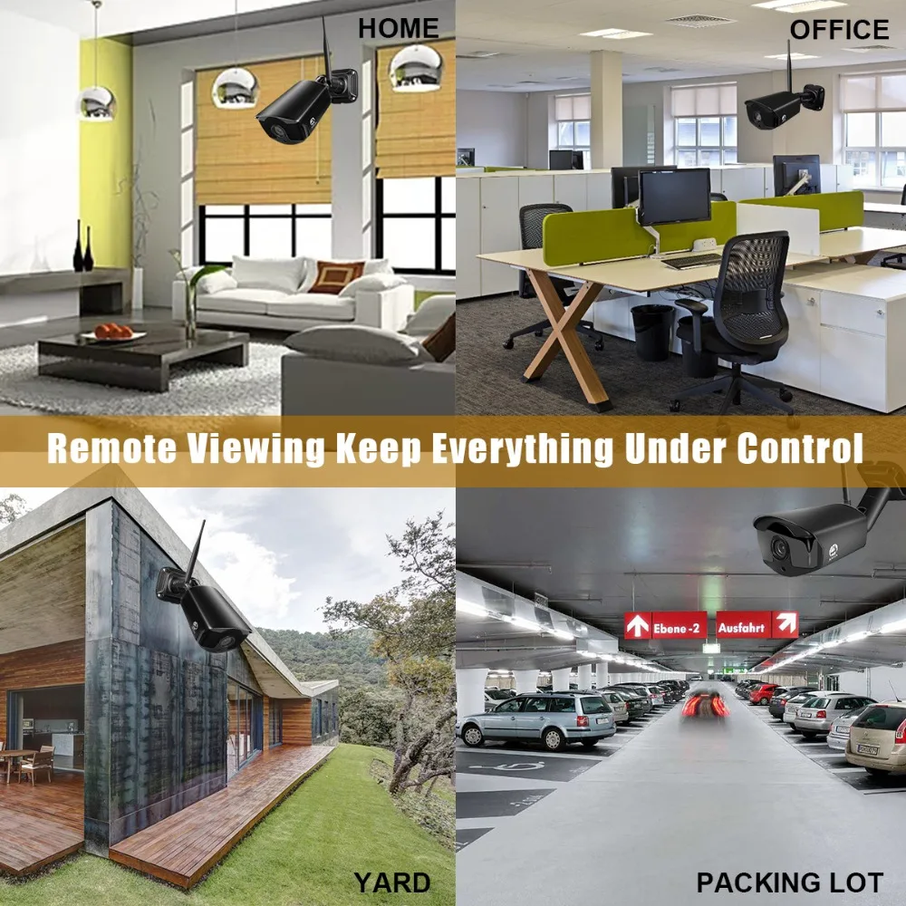 4CH 1080P HDMI Wifi NVR 2.0MP камера безопасности Система ИК наружная Водонепроницаемая камера видеонаблюдения беспроводная система наблюдения