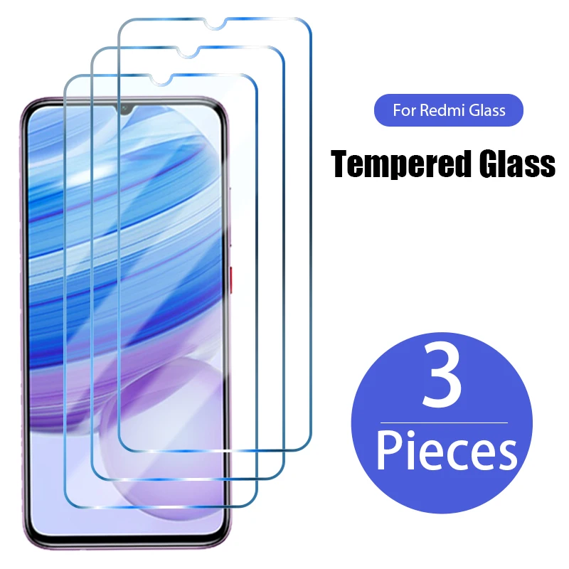 3 uds de vidrio Protector para Xiaomi Redmi Nota 9 8 7 Pro 9S 9T 8T Protector de pantalla para Redmi 9 9T 9A 9C NFC 8A 7A 9AT 8 7 de vidrio