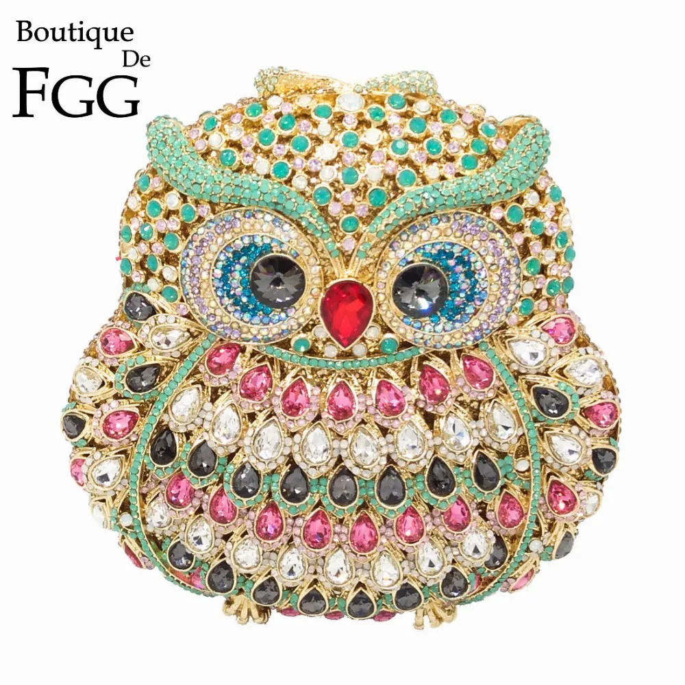 Женский вечерний клатч с кристаллами Boutique De FGG|wedding purse|clutch bagclutch wedding |