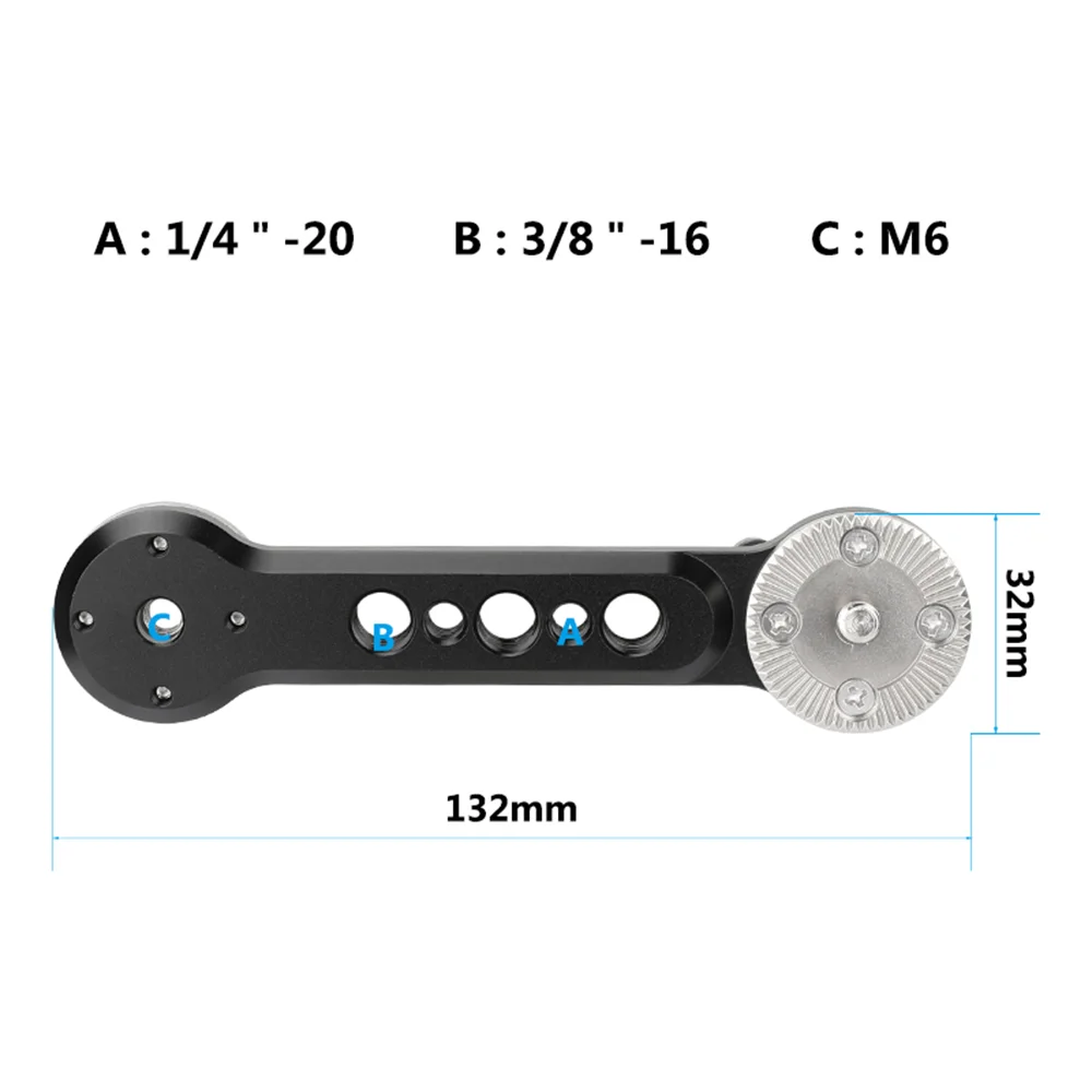Camvaste-extensão para Câmera Sistema de Suporte Extensão com Extremidade Dupla Rosca m6 Não Esticável Câmera Dslr - Image 2