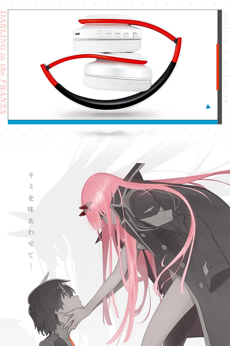 Anime Darling In The Franxx Cosplay Wireless 2 In1 Bluetooth 