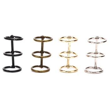 

2pcs Metal Loose Leaf Book Binder Rings Album Scrapbook Clips Craft Photo Album Metal Ring Binder Stationery Office Supply