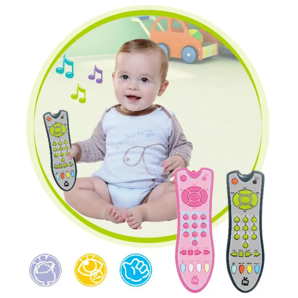 Juguete interactivo de simulación de TV forma de remoto para niños, juguete educativo para aprender inglés, música - AliExpress Juguetes y