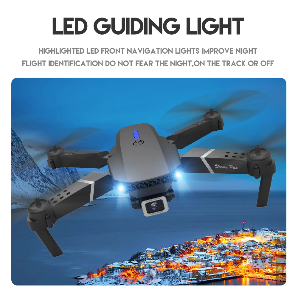 2021 NEW E525 drone 4k 1080P HD wide-angle dual camera WIFI FPV positioning height keep Foldable RC Helicopter Dron Toy Gift , H7dc02445f94d465794d7654429c2704an