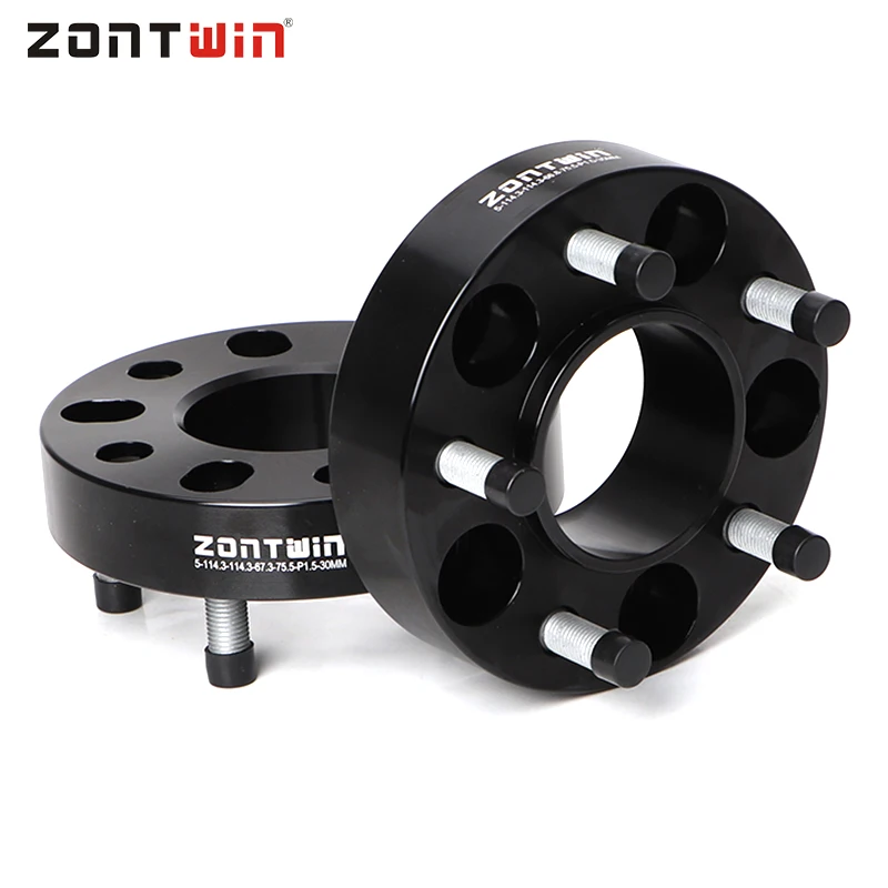 

2Pieces PCD 5x114.3 ID=60.1 to OD=73.1mm 20/25/30/35/40mm Aluminum Wheel Spacer Adapter 5 Lug SUIT FOR Universal Car