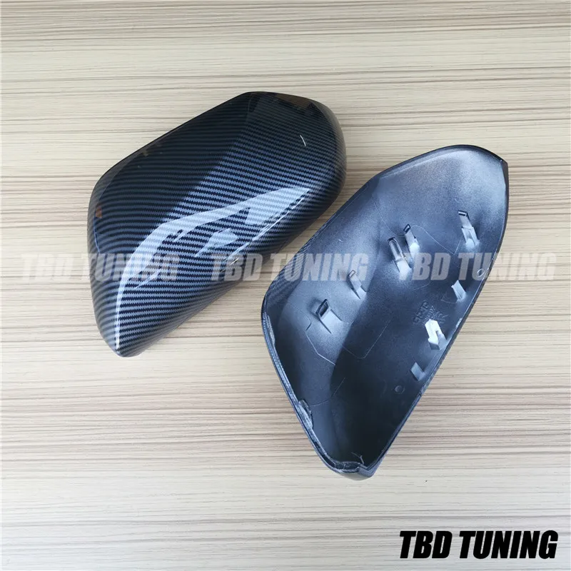 Carbon Fiber Look Mirror Cover For Toyota Camry CHR Izoa Avalon Rear Side View Mirror Cover
