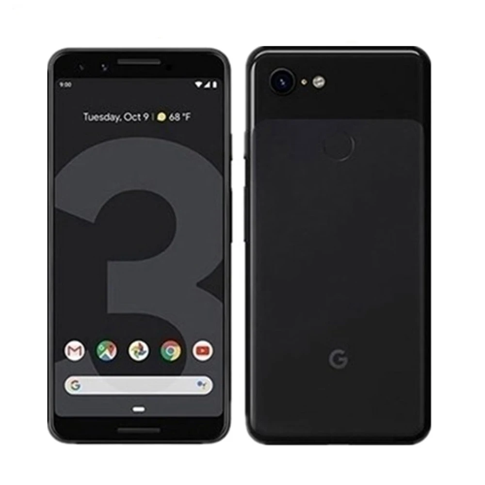 Google Pixel 3 5,5 дюйма/Pixel 3 XL 6,3 дюйма 4 Гб ОЗУ 64 Гб ПЗУ Восьмиядерный мобильный телефон Andorid 9,0 двойная задняя камера смартфона