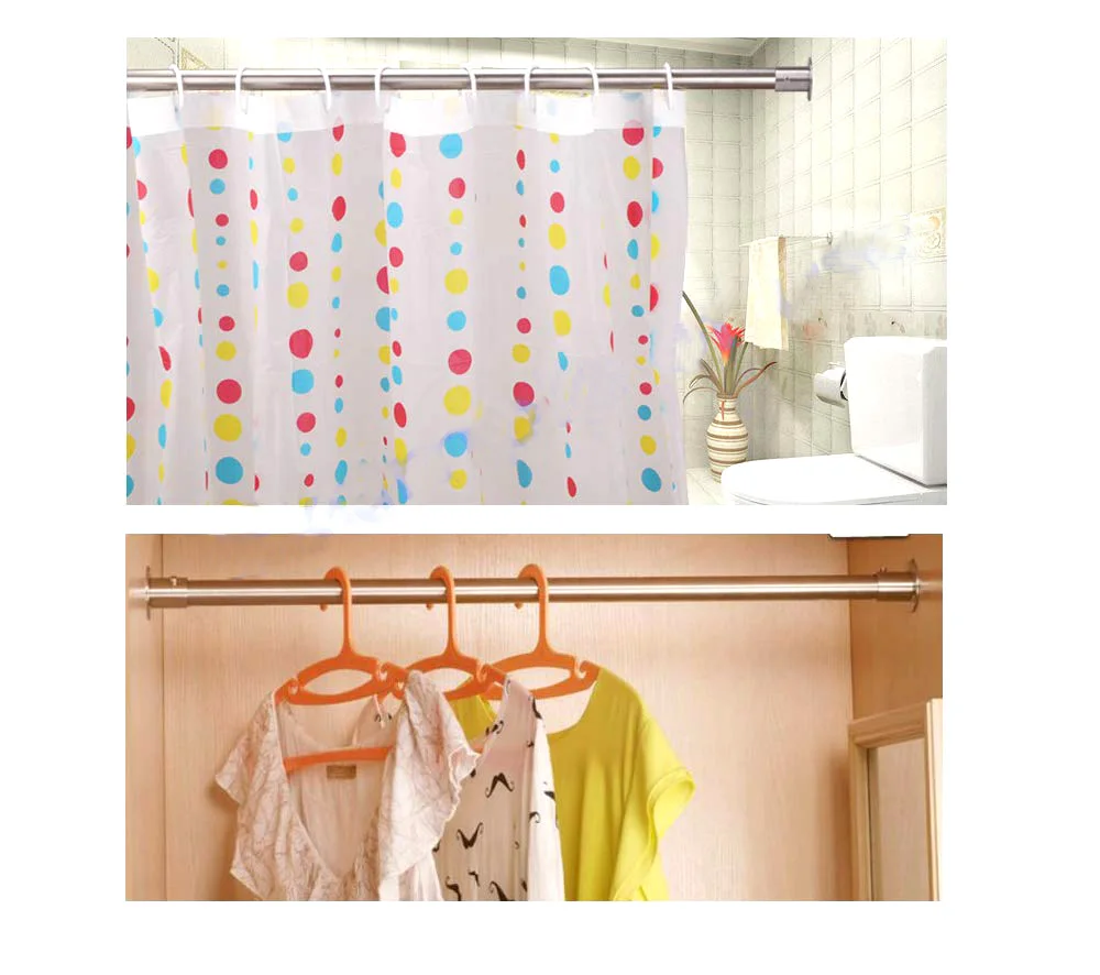 2つの部分ステンレス鋼の円形の管ブラケット ロッドフランジセット ワードローブのロッドホールダー 服のレールのロッドホールダー ねじ付きのタイ