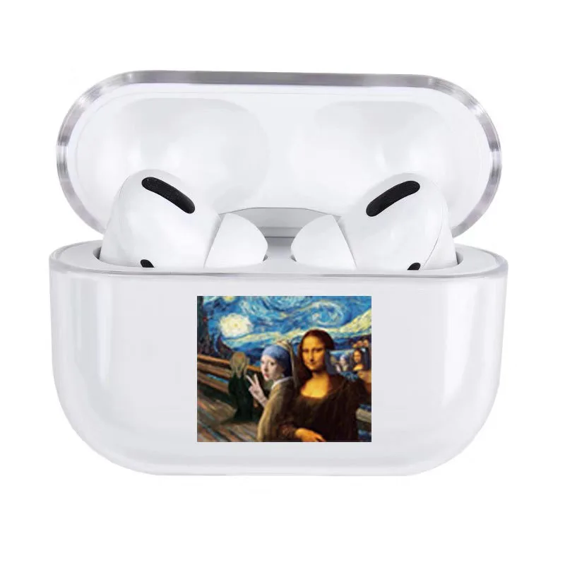 for AirPods Pro 11 Твердый чехол с абстрактным рисунком для Airpods Pro чехол Роскошный Прозрачный Bluetooth защитный чехол для наушников для Air pods 3/2 чехол s - Цвет: for AirPods Pro 11