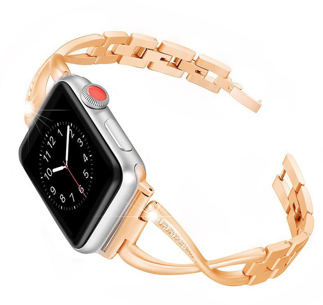 for apple watch 6 SE 4 3 stainless steel for apple watch series 5 40mm band 44mm 38mm 42mm Bracelet wristband Accessories