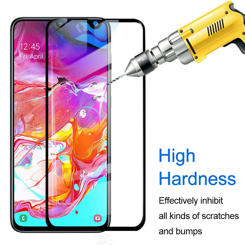 9H полное закаленное стекло для Samsung Galaxy A50S A20E A10E A70 A50 A40 M20 M10 A6 Plus A7 2018 J4 J6 Защитная