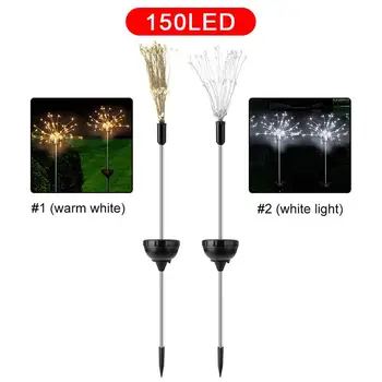 

Solar Fairy Light Fairy Bouquet Dandelion Lights Firework String Light Twinkle Warm White/White Creative Christmas Home