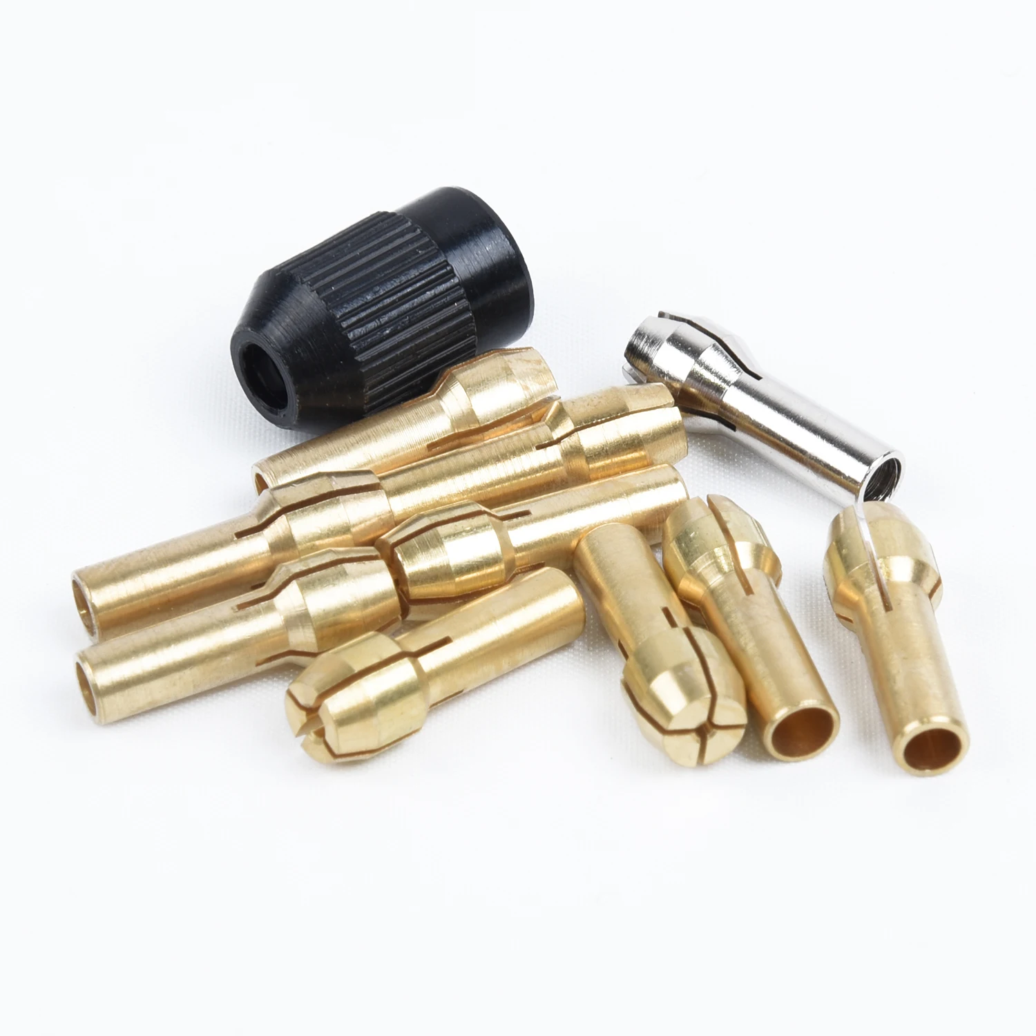 

10pcs Collets+1x Nut Kit Quick Change Tool Part For Power Rotary Accessories Collets Electric Grinding Hanging Mill