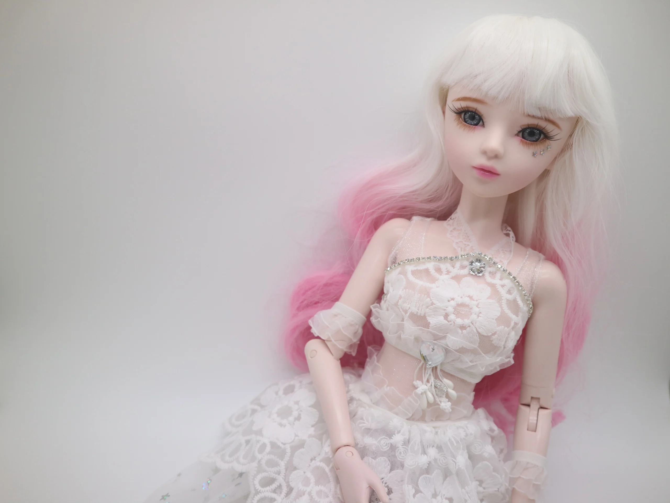 NEW 1/3 BJD Doll 56cm adult sex female Plastic joint moveable doll includes the doll clothes and shoes pink hair