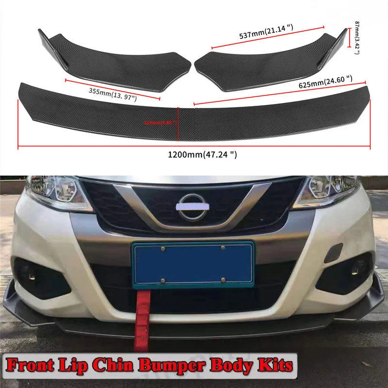 4pcs Auto Front stoßstange Lippen Body Kit Universal für Nissan für  Benz/Civic/Volkswagen Spoiler Splitter Stoßstange Canard Lip Splitter -  AliExpress