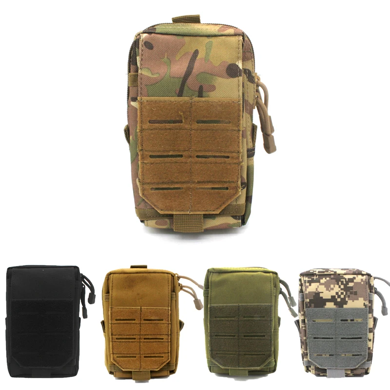 

Tactical Military EDC Compact Waist Belt Bag Packs Men's Molle Outdoor Sport Hunting Hiking Camping Phone Bag Accessories Gear