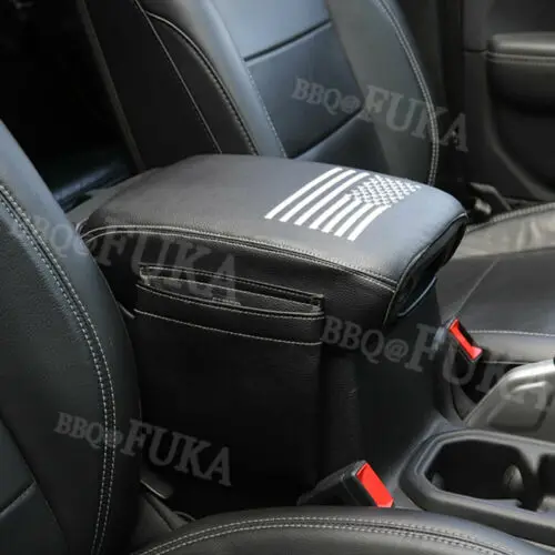 Для Jeep Wrangler JL кожаная Автомобильная средняя центральная консоль коробка для хранения подлокотник Крышка